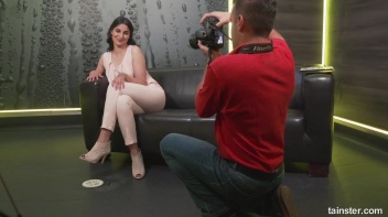 Model Gets Her Fully Clothed 15 Minutes of Casting Couch Fame Screencap 10 on www.sinx.com