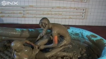 Catfighting Babes Mud Wrestle To Settle! Screencap 42 on www.sinx.com