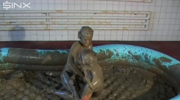 Catfighting Babes Mud Wrestle To Settle! Screencap 43 on www.sinx.com