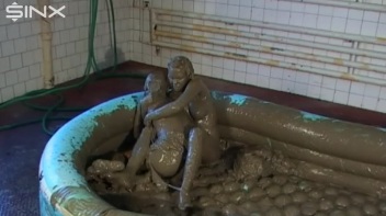 Catfighting Babes Mud Wrestle To Settle! Screencap 52 on www.sinx.com
