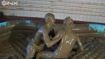 Catfighting Babes Mud Wrestle To Settle! Screencap 54 on www.sinx.com