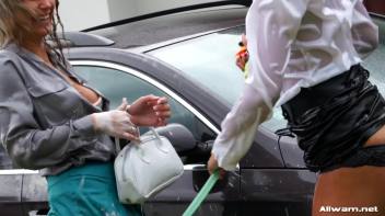 Eurobabe Car Wash Screencap 103 on www.sinx.com