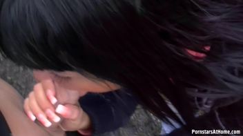 Teeny Babe's First On-Camera Blowjob Ever! Screencap 29 on www.sinx.com