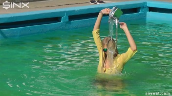 Sexy Blonde Swims And Splashes In Outdoor Pool Screencap 25 on www.sinx.com