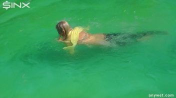 Sexy Blonde Swims And Splashes In Outdoor Pool Screencap 48 on www.sinx.com