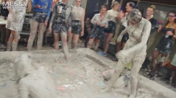 Chicks Got Tits - Mud Wrestling: For The Love Of The Mud!  Pulling, Ripping, And Wrasslin' Up A Storm! Screencap 16 on www.sinx.com