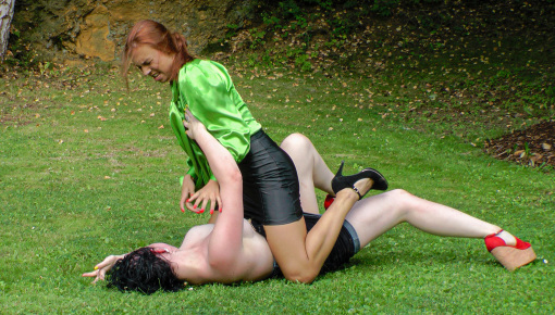 Latest deal - Busty Babe Gets Pissed On And Wrestles