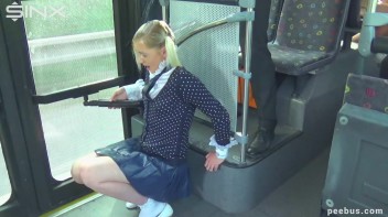 Blonde Schoolgirl Hides From Ticket Inspector And Pays The Price Screencap 11 on www.sinx.com