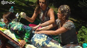 Wet And Messy Duo Splosh Their Friend Screencap 19 on www.sinx.com