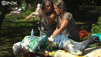 Wet And Messy Duo Splosh Their Friend Screencap 24 on www.sinx.com
