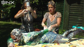 Wet And Messy Duo Splosh Their Friend Screencap 26 on www.sinx.com