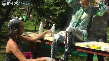 Wet And Messy Duo Splosh Their Friend Screencap 39 on www.sinx.com