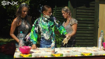 Wet And Messy Duo Splosh Their Friend Screencap 7 on www.sinx.com