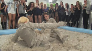 Muddy Wrestling: Pornstar Power - Nathaly Cherie vs. Vanessa Screencap 9 on www.sinx.com