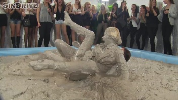 Muddy Wrestling: Pornstar Power - Nathaly Cherie vs. Vanessa Screencap 15 on www.sinx.com