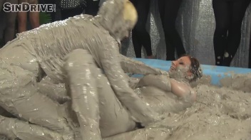 Muddy Wrestling: Pornstar Power - Nathaly Cherie vs. Vanessa Screencap 58 on www.sinx.com