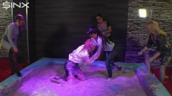 Mud Wrestling Doubles Competition Screencap 40 on www.sinx.com