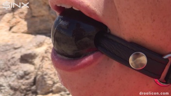 Handcuffed Hottie Is Ballgagged And Drools Over Herself Screencap 23 on www.sinx.com