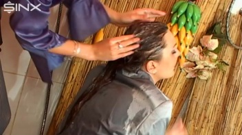 Hot Brunette Gets Her Hair Lathered In Shower Screencap 9 on www.sinx.com