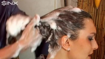 Hot Brunette Gets Her Hair Lathered In Shower Screencap 17 on www.sinx.com