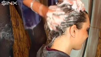 Hot Brunette Gets Her Hair Lathered In Shower Screencap 39 on www.sinx.com