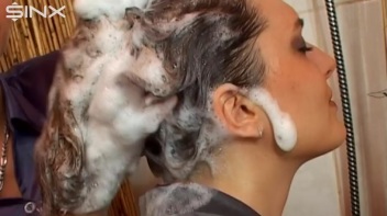 Hot Brunette Gets Her Hair Lathered In Shower Screencap 42 on www.sinx.com