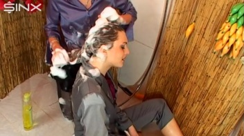 Hot Brunette Gets Her Hair Lathered In Shower Screencap 56 on www.sinx.com