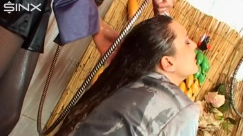 Hot Brunette Gets Her Hair Lathered In Shower Screencap 7 on www.sinx.com