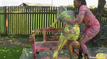 Messy Mamacitas, Girlfriends Paint Themselves Pretty Screencap 25 on www.sinx.com
