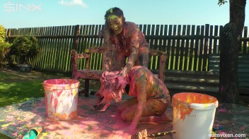 Messy Mamacitas, Girlfriends Paint Themselves Pretty Screencap 50 on www.sinx.com