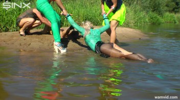 Hot girls wrestle in mud Screencap 24 on www.sinx.com