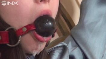 Ball Gagged Babe Drools Down Herself Screencap 21 on www.sinx.com