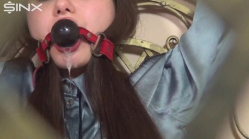 Ball Gagged Babe Drools Down Herself Screencap 31 on www.sinx.com