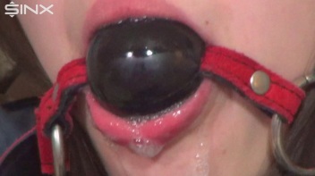 Ball Gagged Babe Drools Down Herself Screencap 7 on www.sinx.com