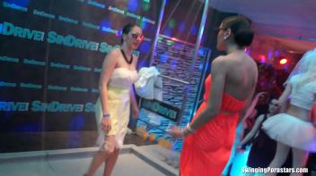 Bridal Fuck Wars Part 3 - Lesbian Cam Screencap 101 on www.sinx.com