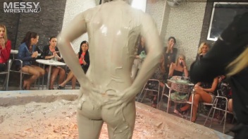 Muddy Wrestling: Sexy Nurse vs. Beauty In Black Screencap 88 on www.sinx.com