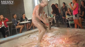 Muddy Wrestling: Sexy Nurse vs. Beauty In Black Screencap 53 on www.sinx.com