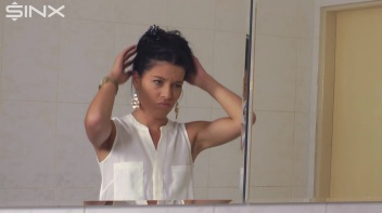 Raven Haired Babe Shampoos And Lathers Up Screencap 5 on www.sinx.com