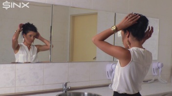 Raven Haired Babe Shampoos And Lathers Up Screencap 6 on www.sinx.com
