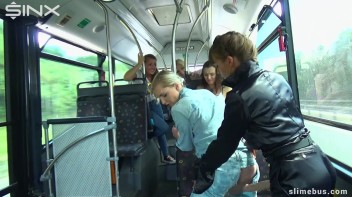 Diva Strokes Her Dildo And Slimes Babe On The Bus Screencap 35 on www.sinx.com