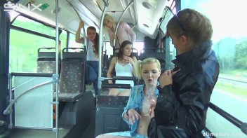 Diva Strokes Her Dildo And Slimes Babe On The Bus Screencap 55 on www.sinx.com