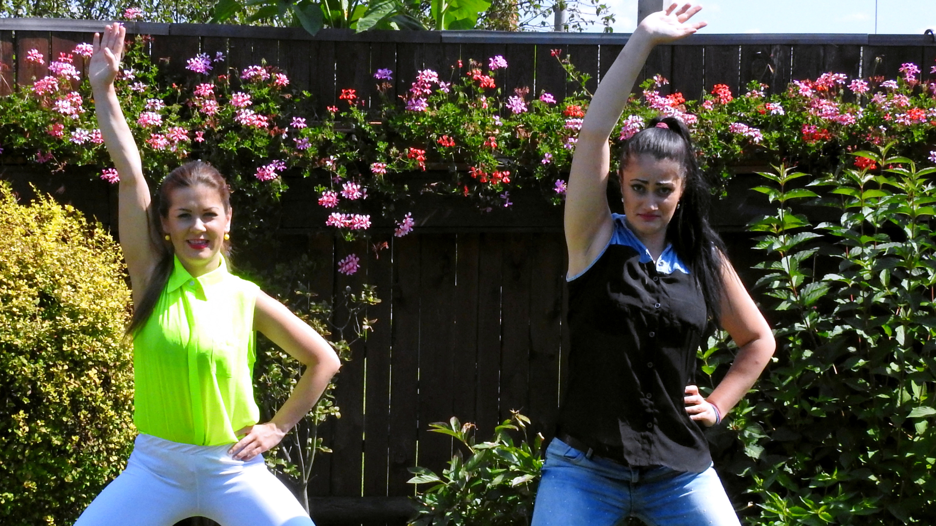 Cute Babes Get Soaked During Exercise - Cam 2 on www.sinx.com