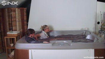 Fun And Flirty, Babes Play In Hot Tub Screencap 50 on www.sinx.com