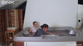 Fun And Flirty, Babes Play In Hot Tub Screencap 64 on www.sinx.com