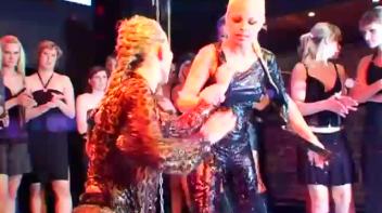 Sharka Blue In a Messy Gel Smackdown Screencap 30 on www.sinx.com