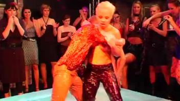 Sharka Blue In a Messy Gel Smackdown Screencap 52 on www.sinx.com