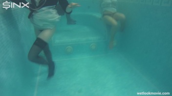 Three Sexy Chicks Go Swimming In Their Clothes Screencap 23 on www.sinx.com