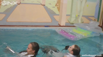 Three Sexy Chicks Go Swimming In Their Clothes Screencap 31 on www.sinx.com