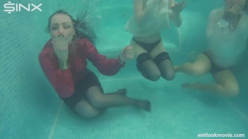 Three Sexy Chicks Go Swimming In Their Clothes Screencap 52 on www.sinx.com