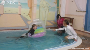 Three Sexy Chicks Go Swimming In Their Clothes Screencap 6 on www.sinx.com